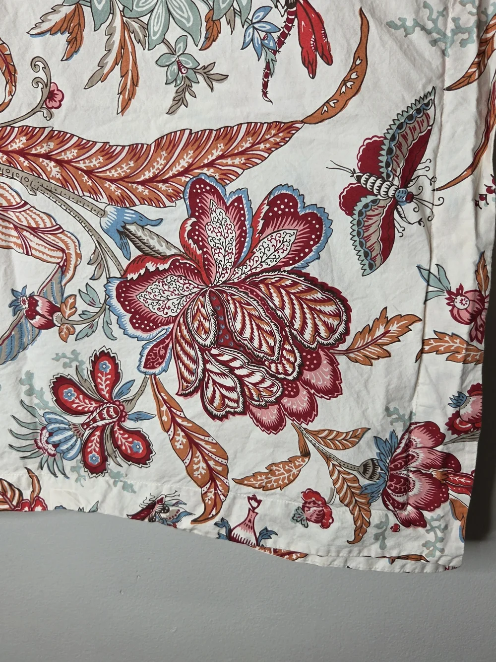 PotteryBarn Diedre Palampore Floral Organic Cotton Set Of 2 Euro Shams
